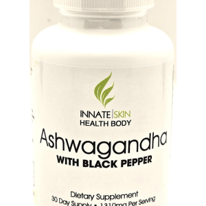 Innate Skin Health Body Ashwagandha Extra Strength Stress & Mood Support with Organic Black Pepper Extract for Maximum absorbption - Non GMO Formula, 60 Vegetarian Capsules